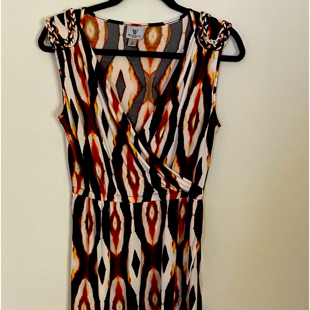 Vibrant pattern sleeveless dress